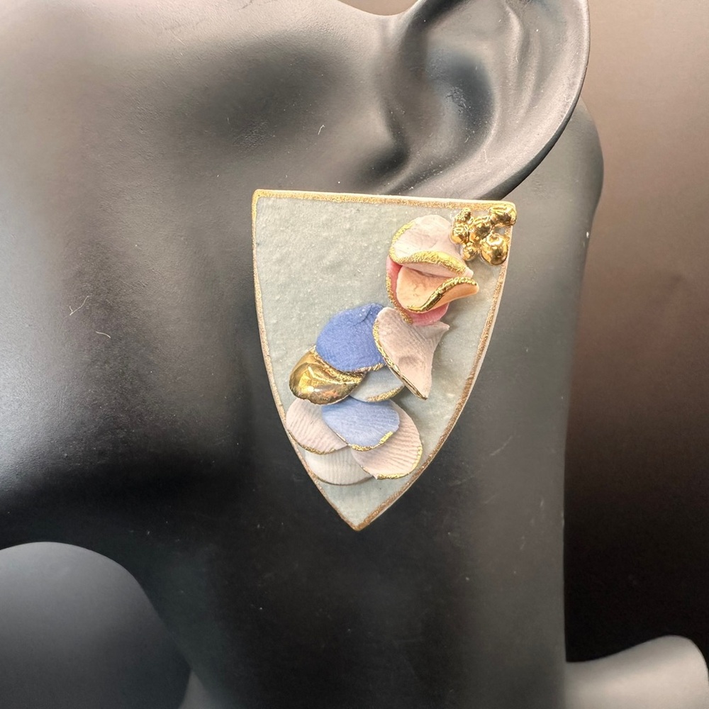 Handmade Luxury Ceramic Earrings – Unique, Lightweight, and Artistic Jewelry